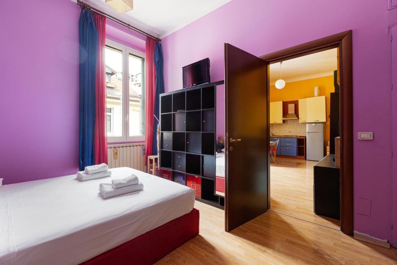 Milano Viale Umbria Colorful Apartment Bagian luar foto